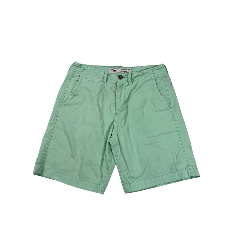 American Eagle Outfitters Prep Shorts Mens 31 Mint Green Cotton Chino